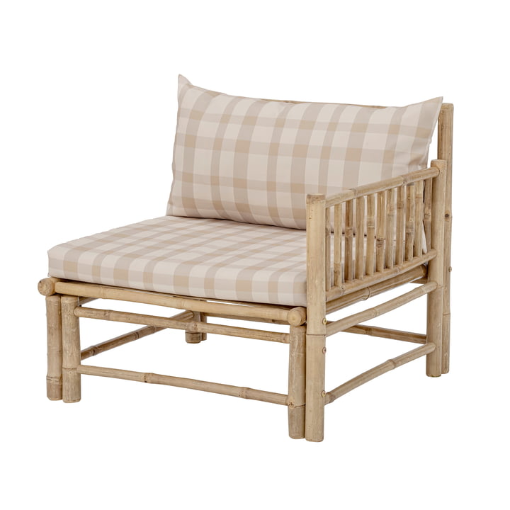 Korfu Outdoor Sofa corner module side right incl. cushions from Bloomingville in natural bamboo