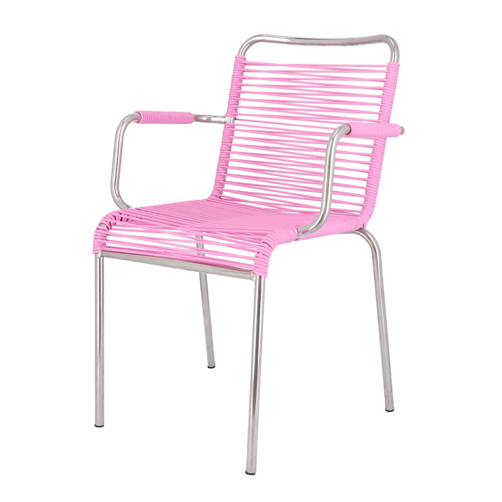 Mya Spaghetti Outdoor Chair from Fiam in pink