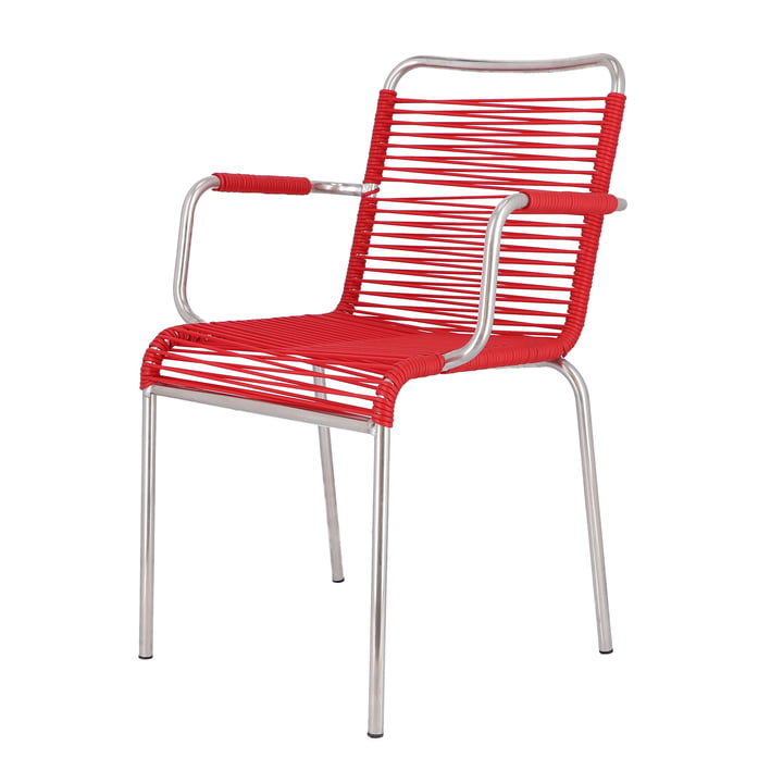 Mya Spaghetti Outdoor Chair from Fiam in red