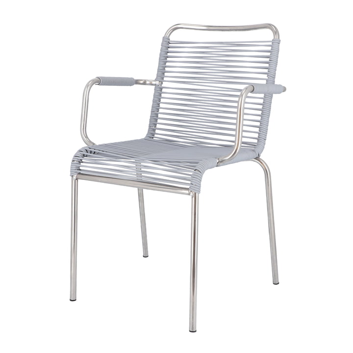 Mya Spaghetti Outdoor Chair from Fiam in grey