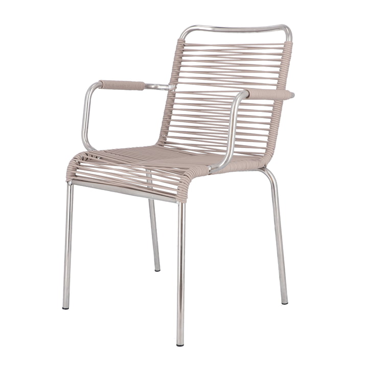 Mya Spaghetti Outdoor Chair from Fiam in taupe