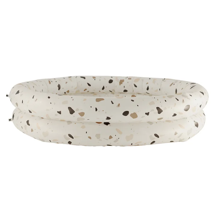 Free Swimming Pool, Ø 165 cm from Jan Kurtz in terrazzo