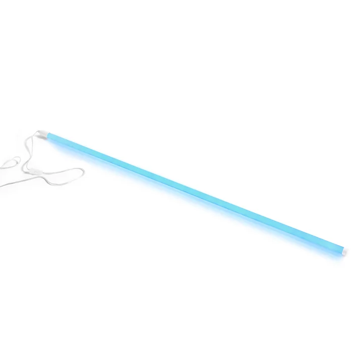 Neon LED light stick, Ø 2,5 x 150 cm, ice blue by HAY.