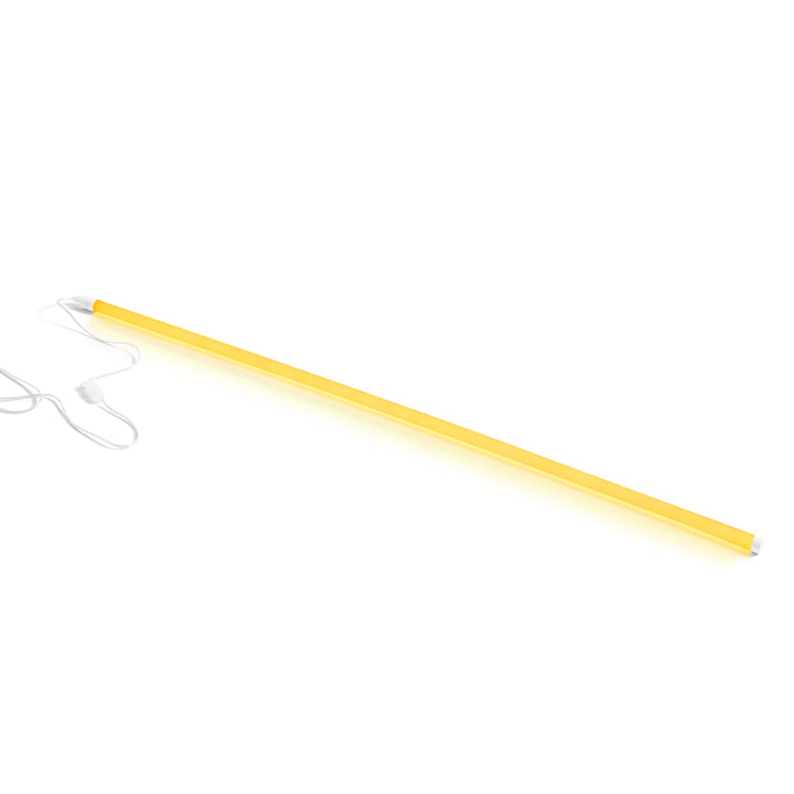 Neon LED light stick, Ø 2,5 x 150 cm, yellow by Hay.