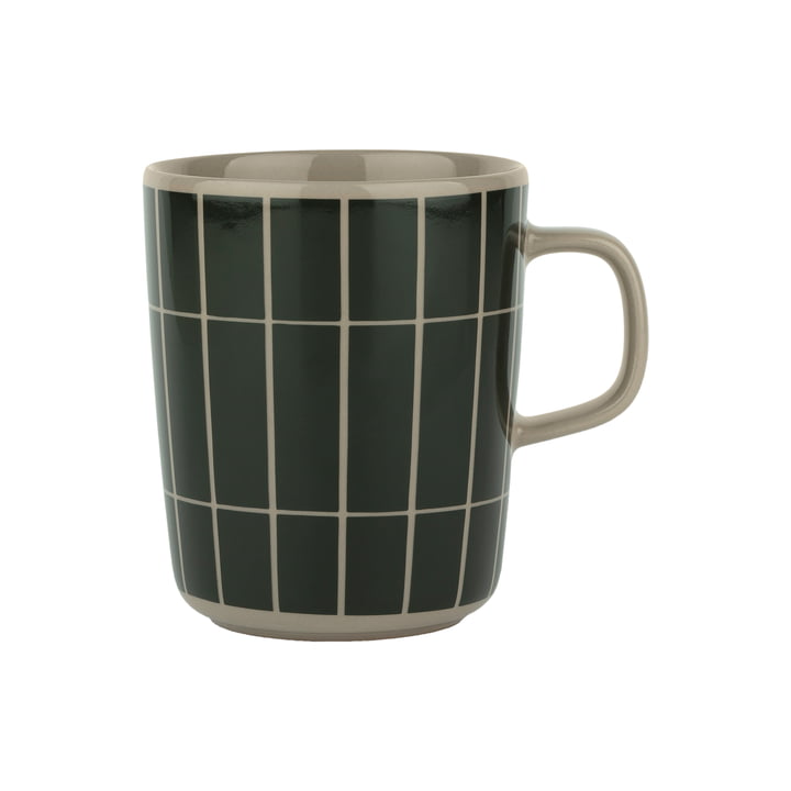 Marimekko - Tiiliskivi mug with handle 250 ml, terra / dark green