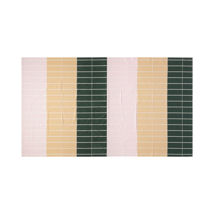 Marimekko - Tiiliskivi Tablecloth 156 x 280 cm, beige / pink / dark green