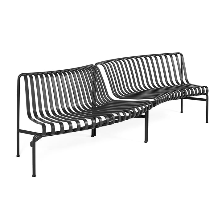 Palissade Park Dining Bench In / Out from Hay in the color anthracite