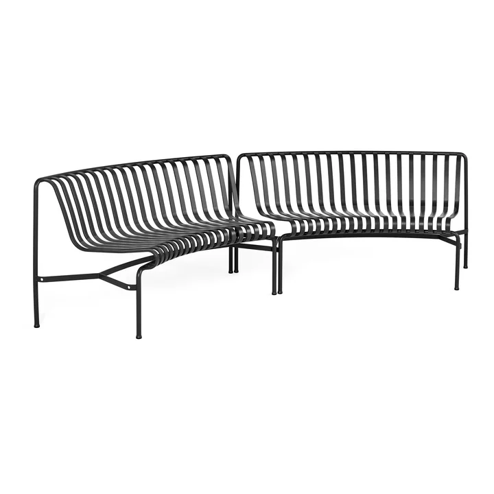 Palissade Park Dining Bench In / In from HAY in the color anthracite