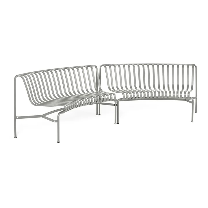 Palissade Park Dining Bench In / In from HAY in the color sky grey