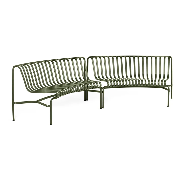 Palissade Park Dining Bench In / In from HAY in the color olive