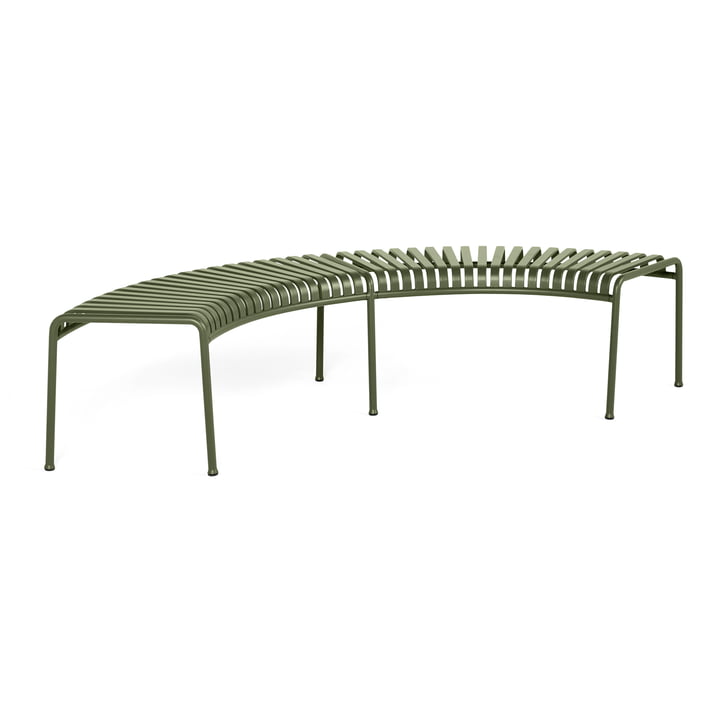Palissade Park Bench from Hay in color olive