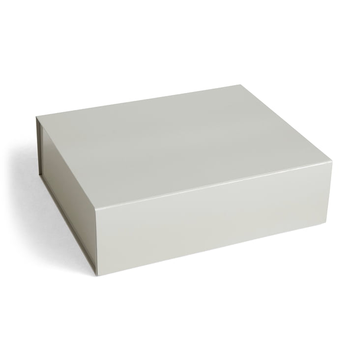 Colour Storage box magnetic L from Hay in color gray