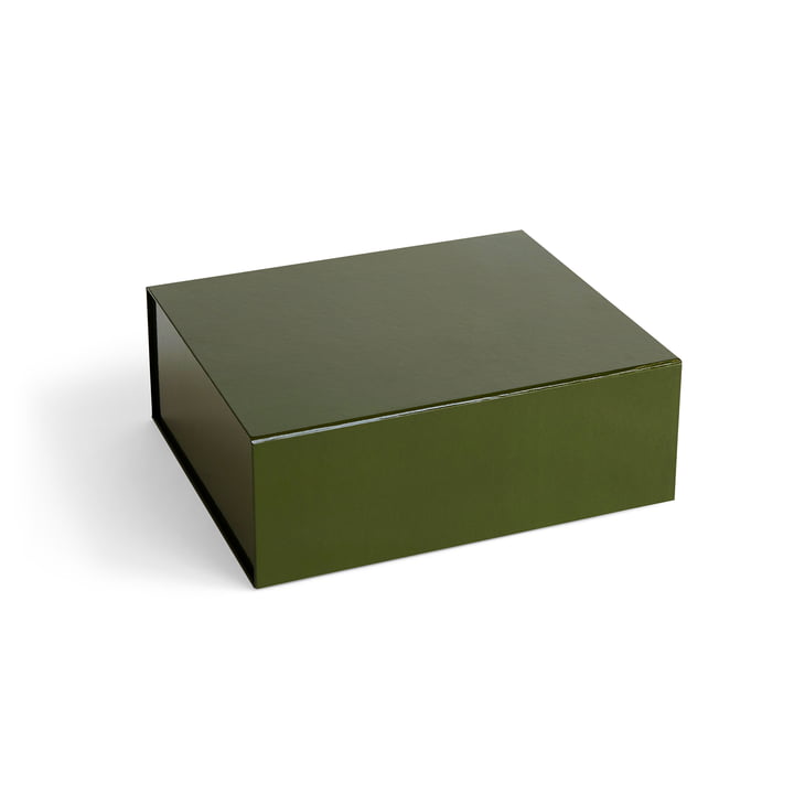 Colour Storage box magnetic M from Hay in color olive