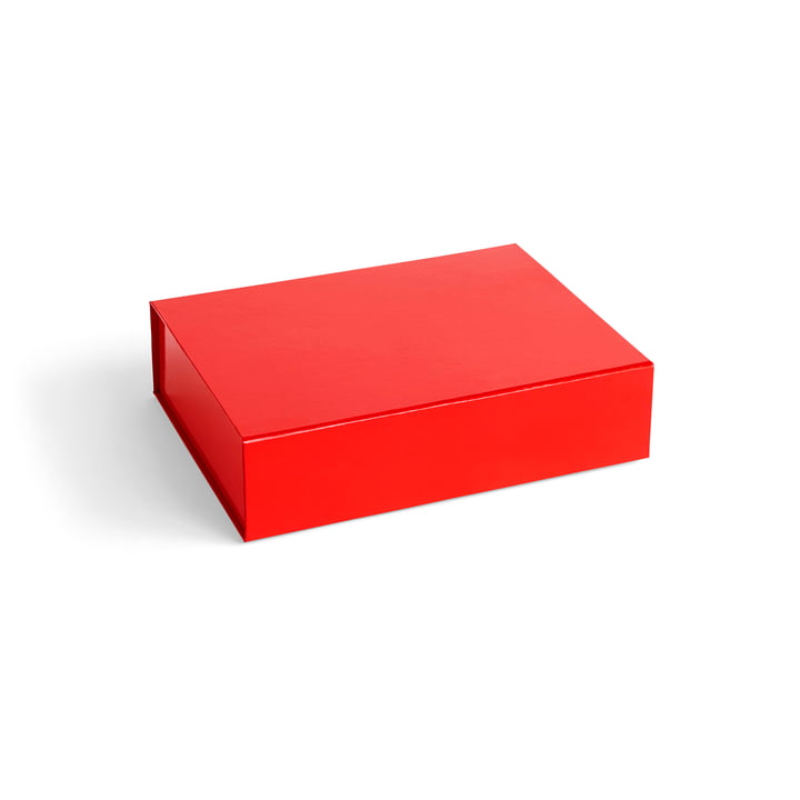 Colour Storage box magnetic S from Hay in color vibrant red