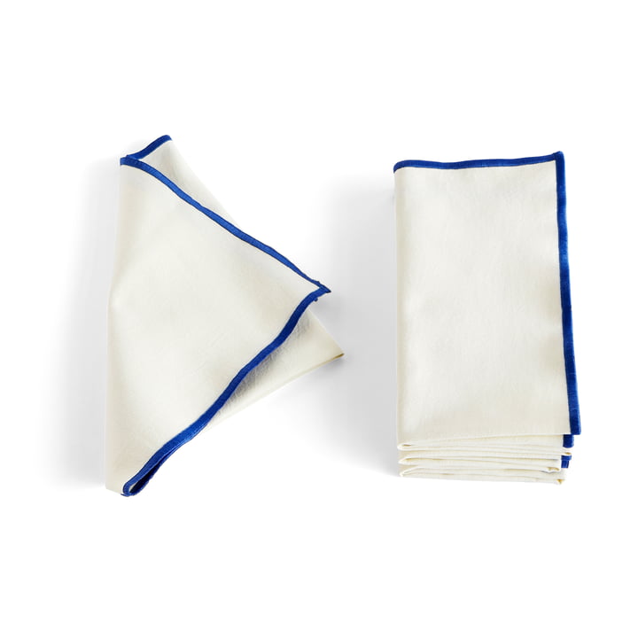 Outline Fabric napkin from Hay in the color cream