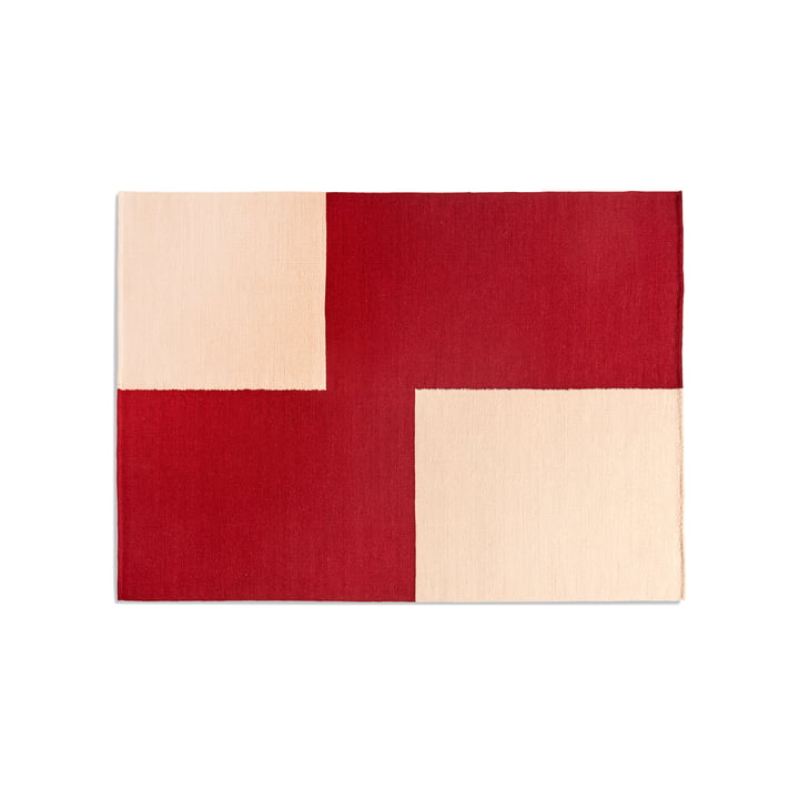 Ethan Cook Flat Works Carpet from Hay in the color red offset
