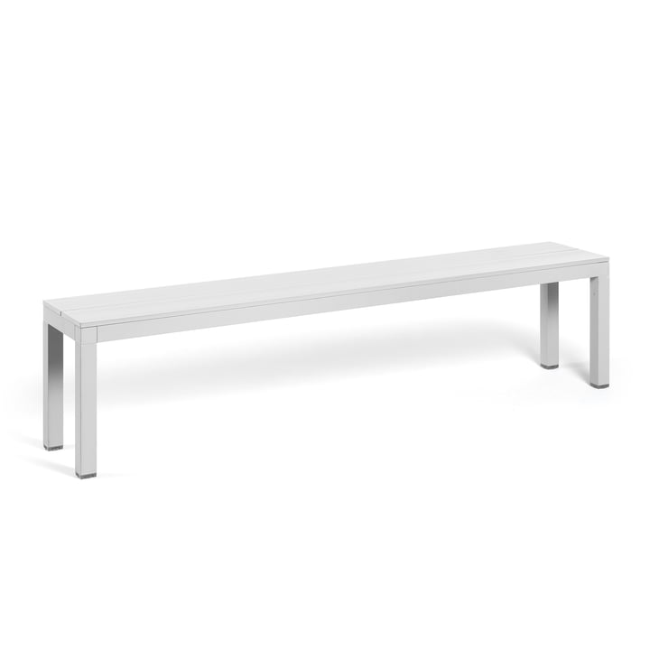 Rio Aluminum bench from Nardi in color white