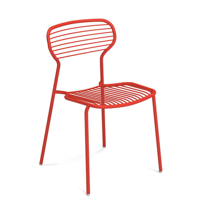 Apero Outdoor Chair from Emu in scarlet red