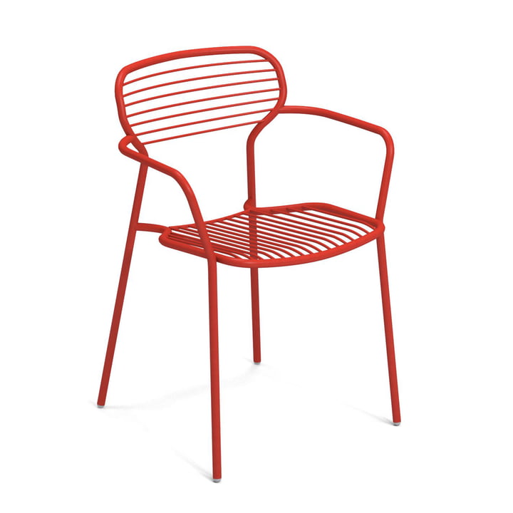 Apero Outdoor Armchair from Emu in scarlet red