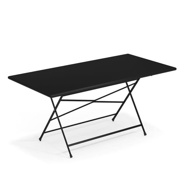 Arc en Ciel Folding table, 160 x 80 cm from Emu in black