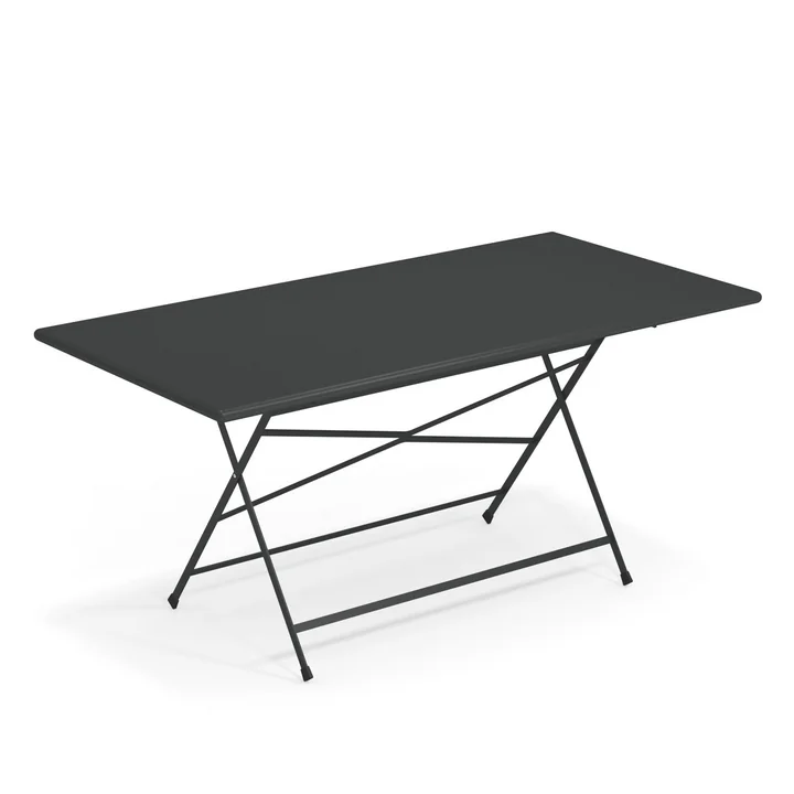 Arc en Ciel Folding table, 160 x 80 cm from Emu in antique iron