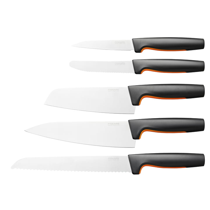 Functional Form Starter knife set from Fiskars in black (5 pcs.)