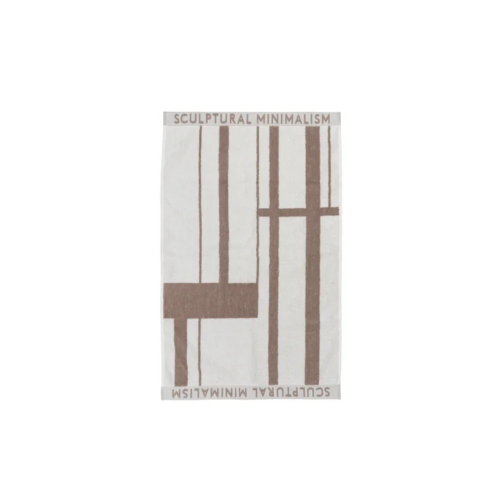 Minimal Towel, 50 x 80 cm in beige / off-white from Kristina Dam Studio