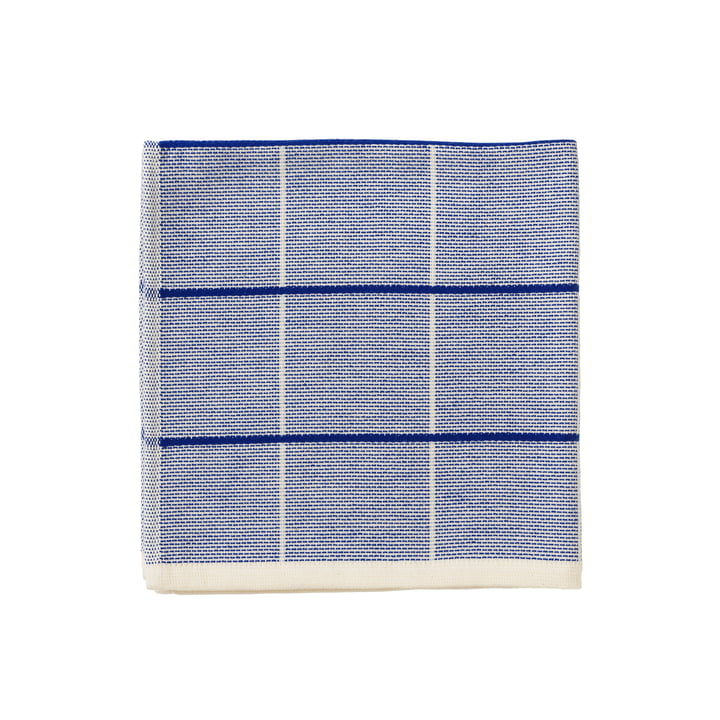 Herman Tea towel from Broste Copenhagen in the design baja blue (checkered)