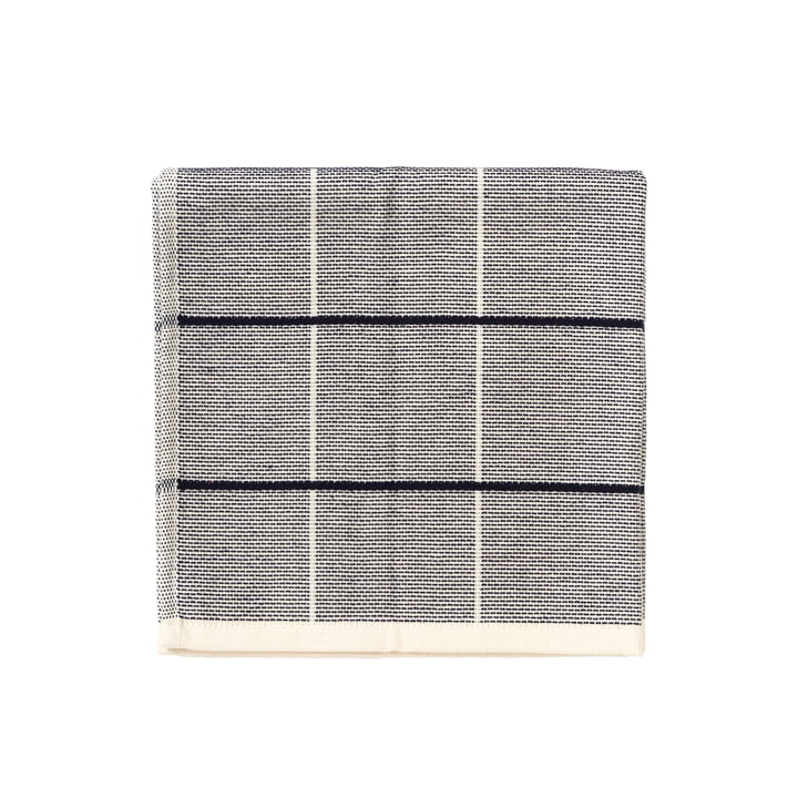 Herman Tea towel from Broste Copenhagen in the design maritime blue (checkered)
