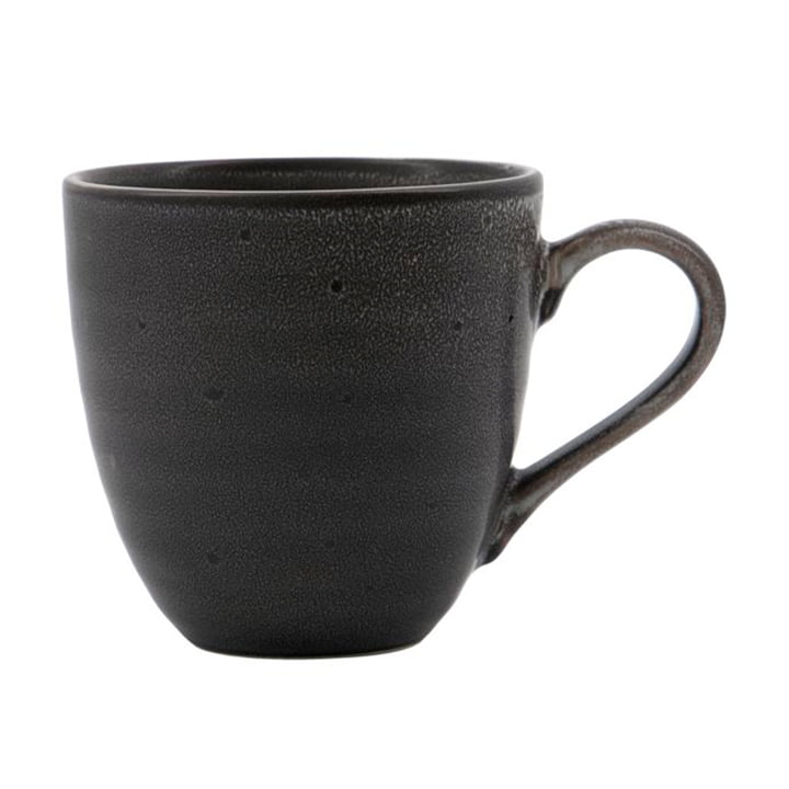Rustic Cup H 9 cm from House Doctor in dark grey