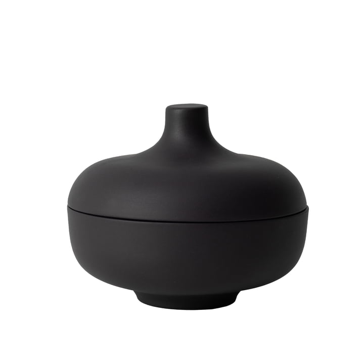 Sand Secrets Bowl with lid Ø 12 cm, black by Design House Stockholm