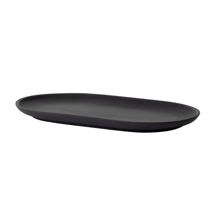 Sand Secrets Serving platter oval, black by Design House Stockholm