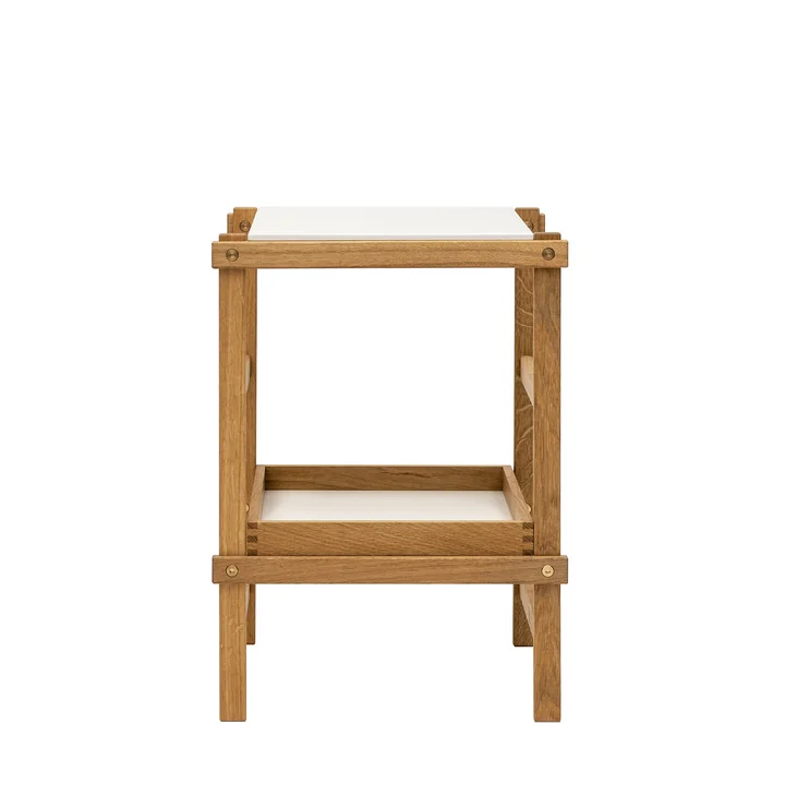 Frame Shelf small, 42.2 x 39 x 58 cm, oak / white by Design House Stockholm