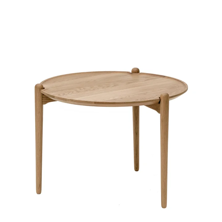 Aria Side table high, Ø 60 x 46 cm, oak by Design House Stockholm