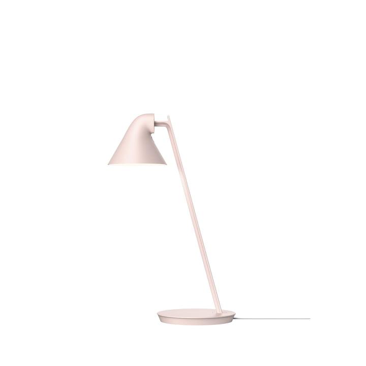 NJP Mini LED table lamp in soft pink from Louis Poulsen