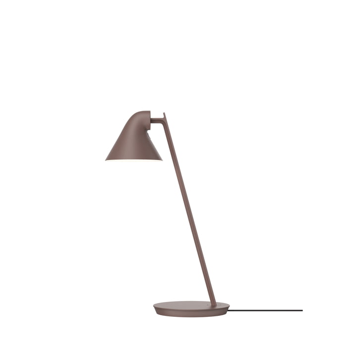 NJP Mini LED table lamp, rose brown from Louis Poulsen