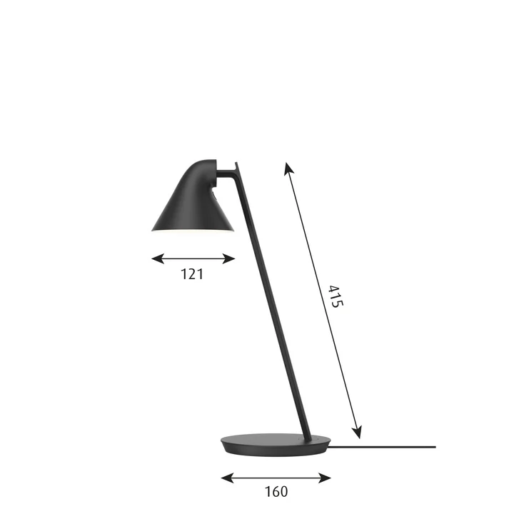 NJP Mini LED table lamp from Louis Poulsen