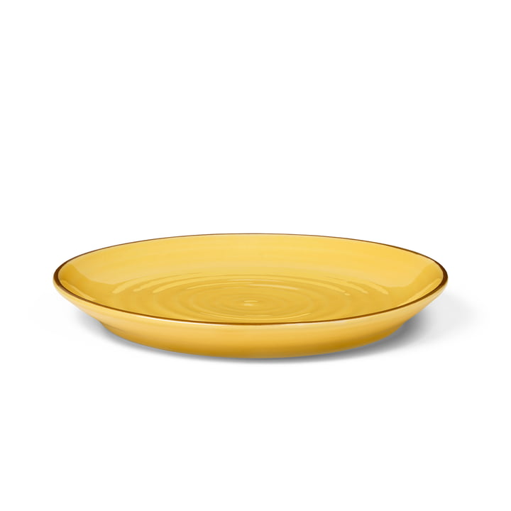 Colore Plate Ø 19 cm in saffron yellow from Kähler Design