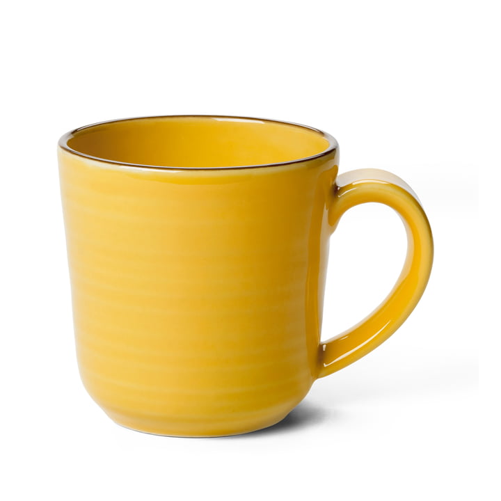 Colore Mug with handle 33 cl in saffron yellow from Kähler Design