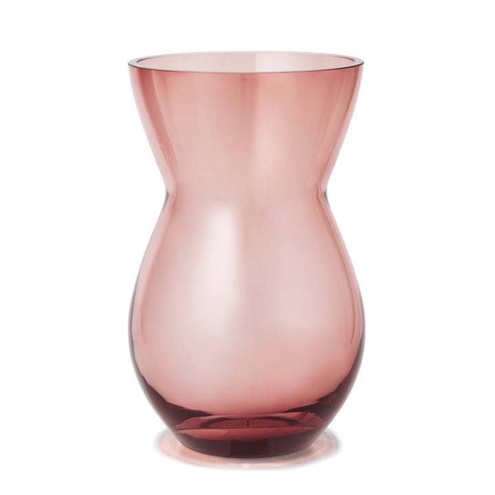 Calabas Vase H 21 cm in burgundy from Holmegaard