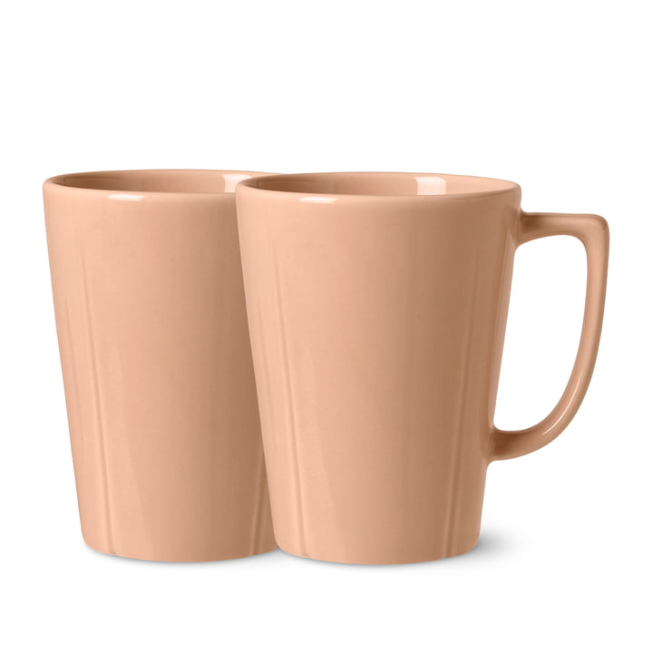 Grand Cru porcelain mug with handle from Rosendahl in color blush