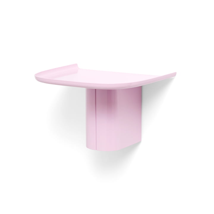 Korpus Wall shelf with coat hook, S, pink from Hay