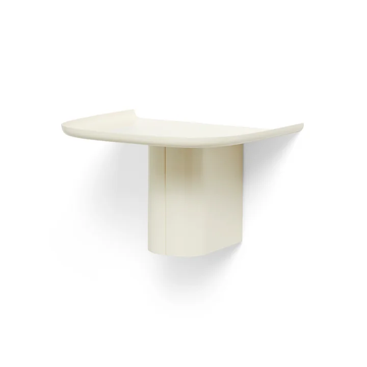 Korpus Wall shelf with coat hook, S, cream from HAY