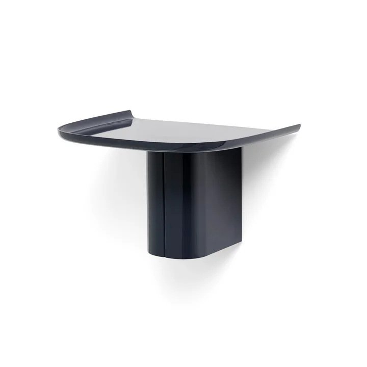 Korpus Wall shelf with coat hook, S, midnight blue by HAY