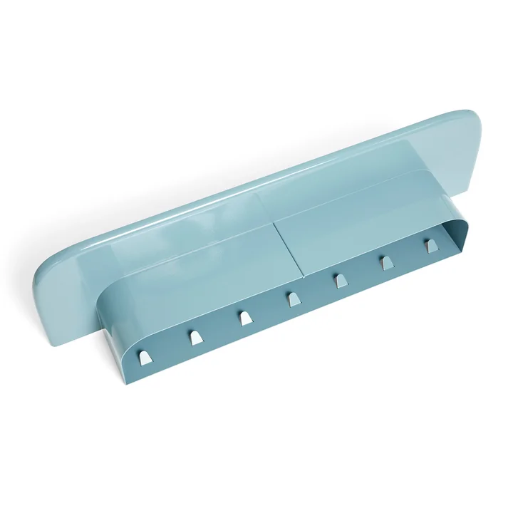Korpus Wall shelf with coat hook, L, sea from HAY