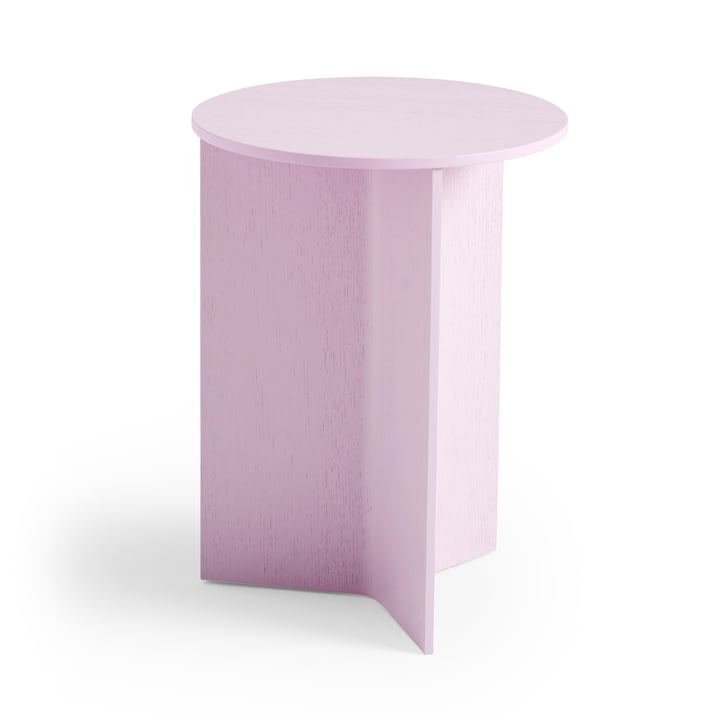Hay - Slit Table Round High, Ø 35 x H 47 cm, pink