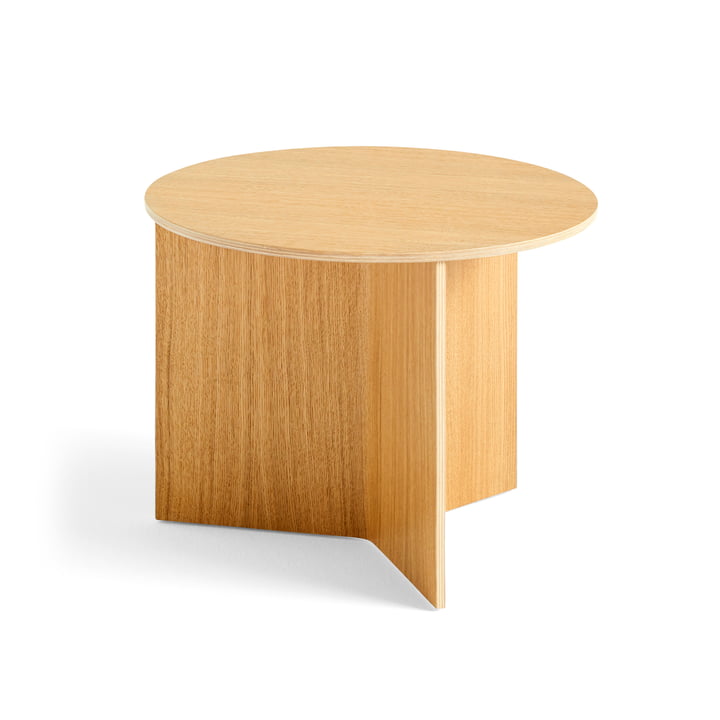 Hay - Slit Table Round, Ø 45 x H 35.5 cm, natural oak