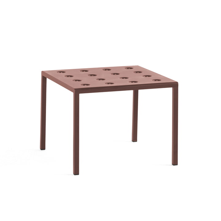 Balcony Side table, 50 x 51.5 cm, iron red from Hay