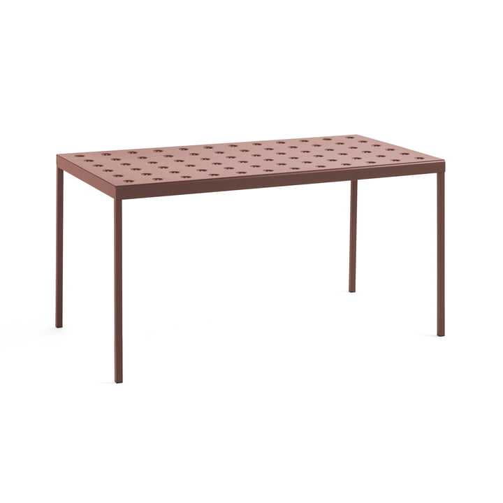 Balcony Dining table, 144 x 76 cm, iron red from Hay