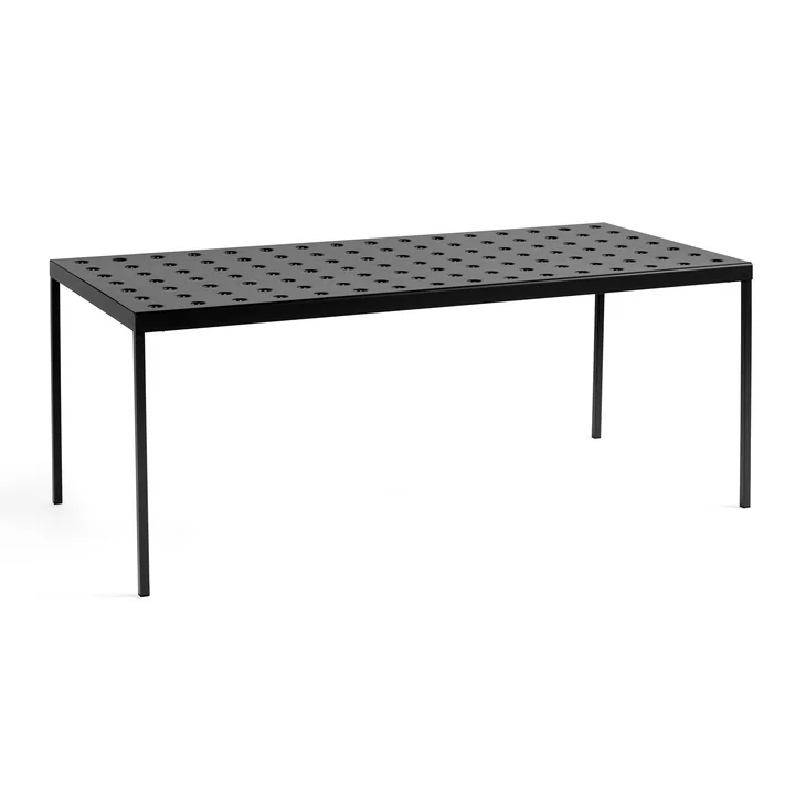 Balcony Dining table, 190 x 87 cm, anthracite from HAY